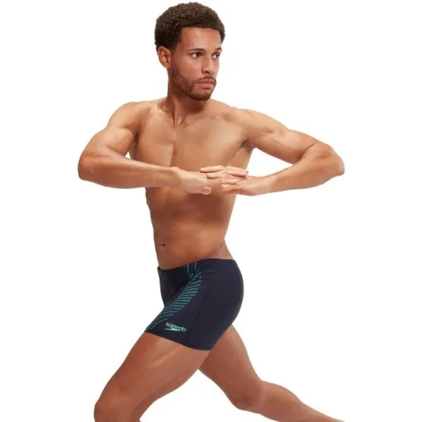 Speedo DUO LOGO PRINT Pánske plavky, čierna, veľkosť
