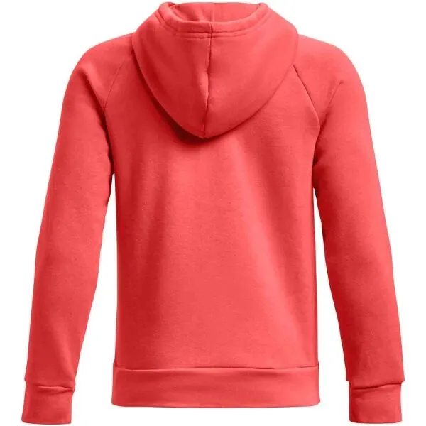 Under Armour RIVAL FLEECE BL HOODIE Chlapčenská mikina, červená, veľkosť XS