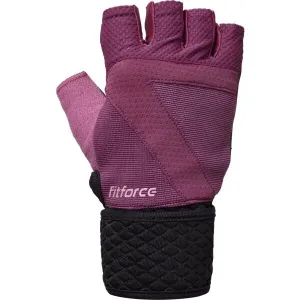 Fitforce NAAG Fitness rukavice, fialová, veľkosť