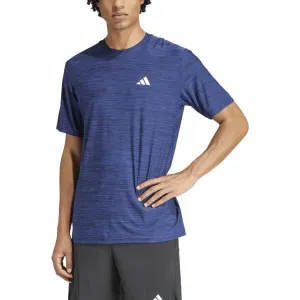 adidas TRAIN ESSENTIALS STRETCH TRAINING TEE Pánske športové tričko, tmavo modrá, veľkosť