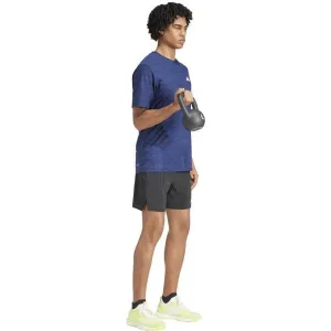 adidas TRAIN ESSENTIALS STRETCH TRAINING TEE Pánske športové tričko, tmavo modrá, veľkosť