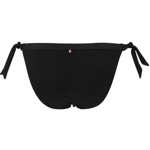 Tommy Hilfiger SIDE TIE BIKINI Dámsky spodný diel plaviek, čierna, veľkosť