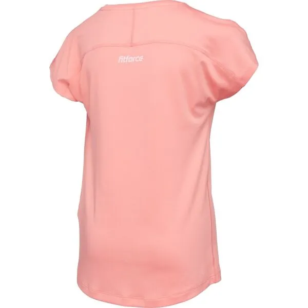 Fitforce LIKYTE Dievčenské fitness tričko, oranžová, veľkosť 152-158