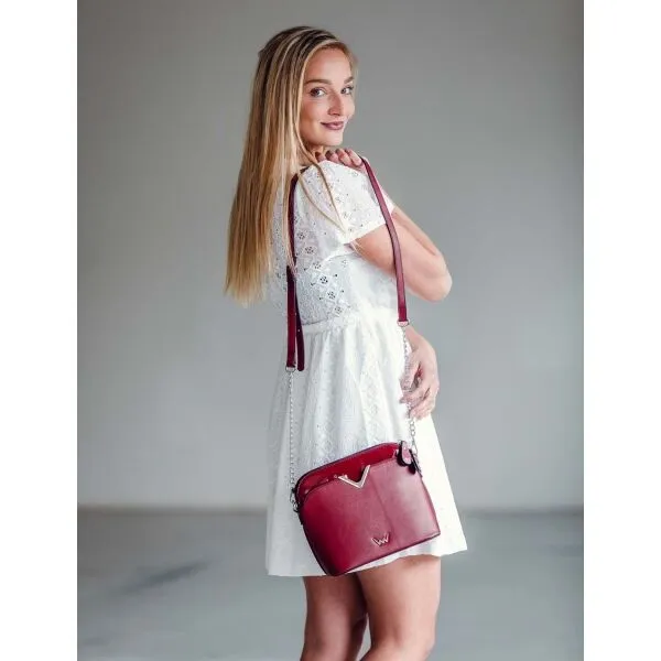 Vínová dámska crossbody kabelka VUCH Terra