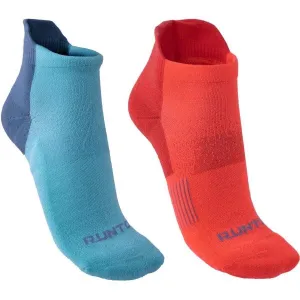 Runto RUN SOCKS W 2P 2 páry športových ponožiek s antibakteriálnou úpravou, oranžová, veľkosť