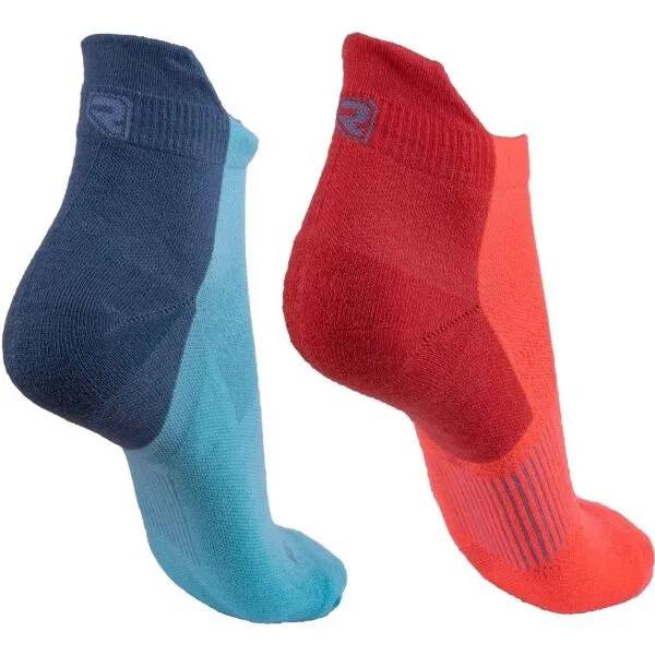 Runto RUN SOCKS W 2P 2 páry športových ponožiek s antibakteriálnou úpravou, oranžová, veľkosť