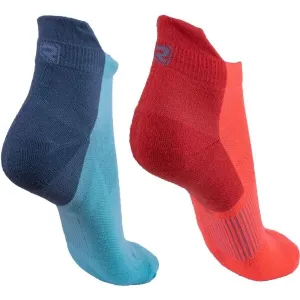 Runto RUN SOCKS W 2P 2 páry športových ponožiek s antibakteriálnou úpravou, oranžová, veľkosť