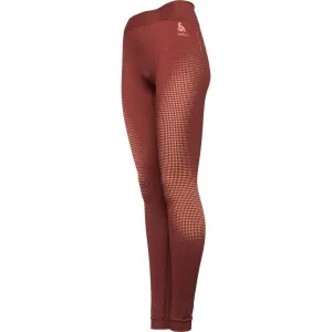 Odlo PERFORMANCE WARM ECO Dámske funkčné nohavice, červená, veľkosť