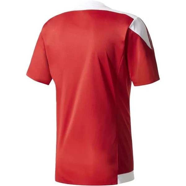 adidas STRIPED 15 JSY JR Chlapčenský futbalový dres, červená, veľkosť