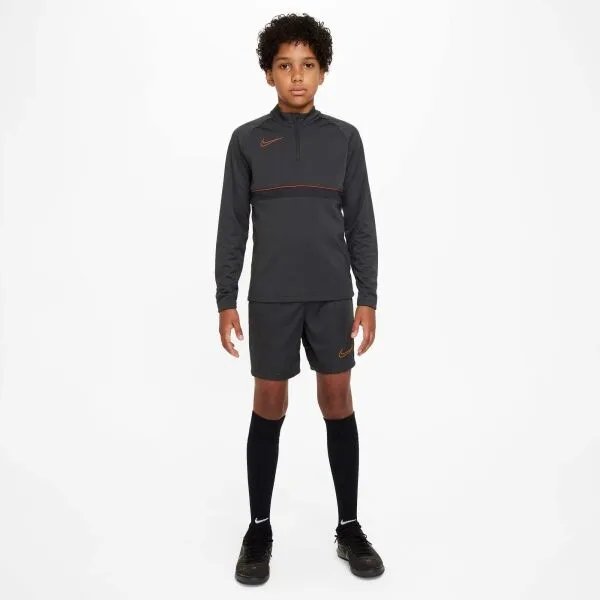Nike DRI-FIT ACADEMY B Chlapčenské futbalové tričko, tmavo sivá, veľkosť
