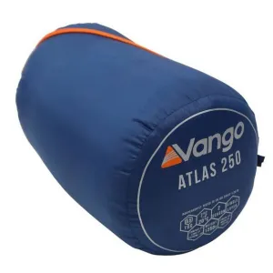 Vango ATLAS 250 Spací vak, modrá, veľkosť 210 cm - ľavy zips