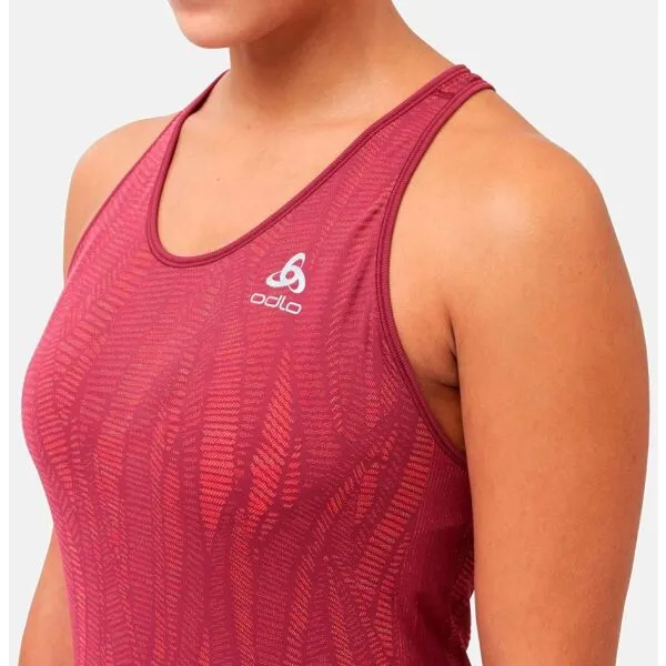 Odlo W BLACKCOMB LIGHT ECO BI TOP CREW NECK SINGLET Dámske funkčné tielko, vínová, veľkosť