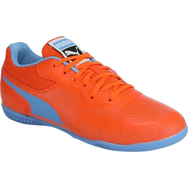 Puma TRUCO III JR Detská halová obuv, oranžová, veľkosť 34.5