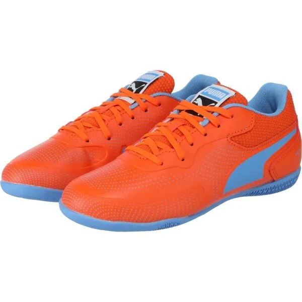 Puma TRUCO III JR Detská halová obuv, oranžová, veľkosť 34.5