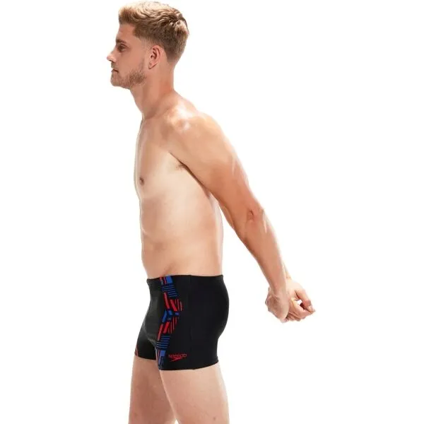 Speedo TECH PRINT AQUASHORT Pánske plavky, čierna, veľkosť