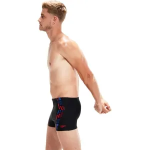 Speedo TECH PRINT AQUASHORT Pánske plavky, čierna, veľkosť