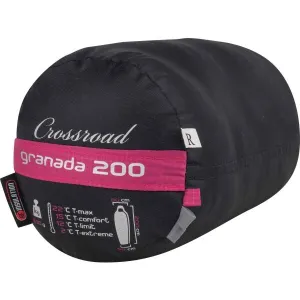 Crossroad GRANADA 200 Spací vak, ružová, veľkosť 200 cm - ľavy zips
