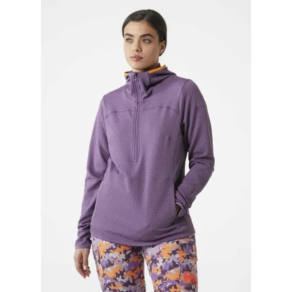 Helly Hansen W POWDERQUEEN MIDLAYER Dámska mikina, fialová, veľkosť