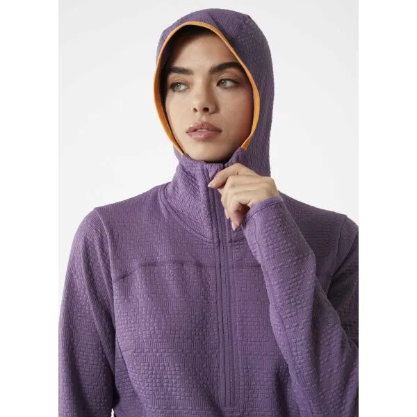 Helly Hansen W POWDERQUEEN MIDLAYER Dámska mikina, fialová, veľkosť