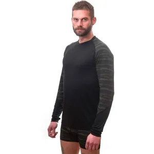 Sensor MERINO IMPRESS Pánske tričko, čierna, veľkosť