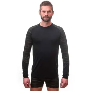 Sensor MERINO IMPRESS Pánske tričko, čierna, veľkosť