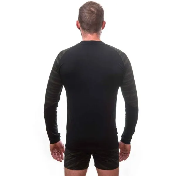 Sensor MERINO IMPRESS Pánske tričko, čierna, veľkosť