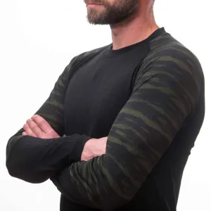 Sensor MERINO IMPRESS Pánske tričko, čierna, veľkosť