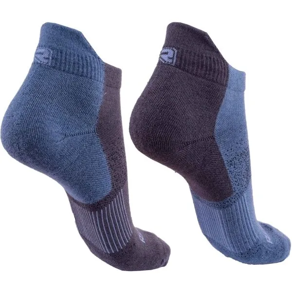 Runto RUN SOCKS  2P 2 páry športových ponožiek s antibakteriálnou úpravou, tmavo sivá, veľkosť