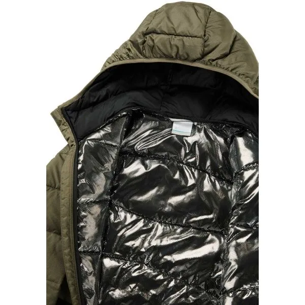 Columbia FIVEMILE BUTTE HOODED JACKET Pánska zimná bunda, khaki, veľkosť