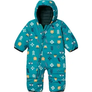 Columbia POWDER LITE REVERSIBLE BUNTING Detská zimná kombinéza, zelená, veľkosť 18-24M