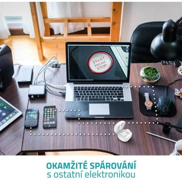 LAMAX DOTS2 Bezdrôtové slúchadlá, biela, veľkosť