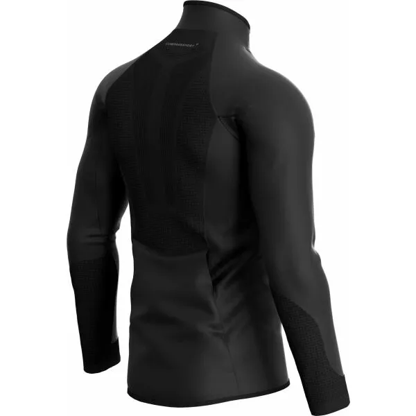 Compressport HURRICANE WINDPROOF JACKET M Pánska vetruodolná bunda, čierna, veľkosť