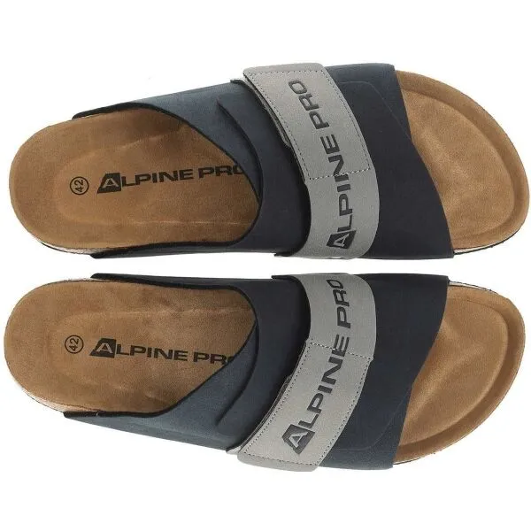 ALPINE PRO TAFER Pánske šľapky, tmavo modrá, veľkosť