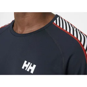 Helly Hansen Men's Lifa Active Stripe Crew Navy L Technická spodná vrstva
