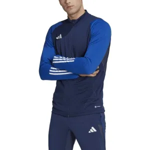 adidas TIRO 23 TOP Juniorská futbalová mikina, tmavo modrá, veľkosť