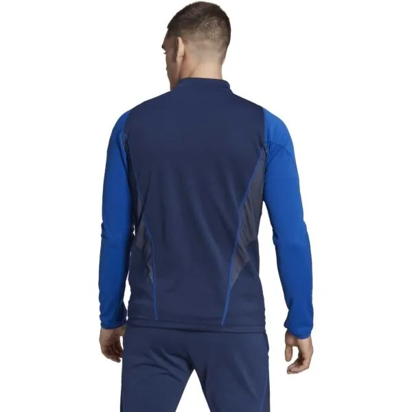 adidas TIRO 23 TOP Juniorská futbalová mikina, tmavo modrá, veľkosť