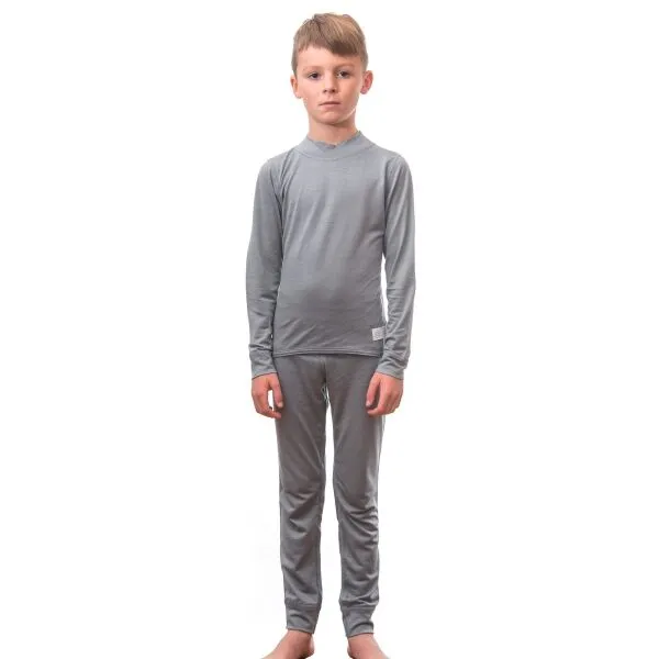 Sensor MERINO ACTIVE SET Detská funkčná bielizeň, sivá, veľkosť