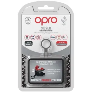 Opro SILVER Chránič zubov, čierna, veľkosť
