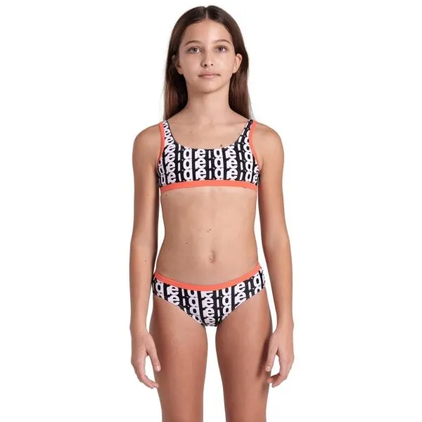 Arena MONOGRAM Dievčenské bikiny, lososová, veľkosť 8-9Y