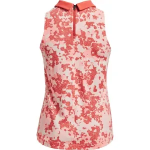 Under Armour ZINGER RISE SLVLS POLO Dámske polo golfové tielko, lososová, veľkosť