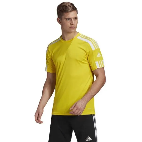 adidas SQUAD 21 JSY SS Pánsky futbalový dres, žltá, veľkosť