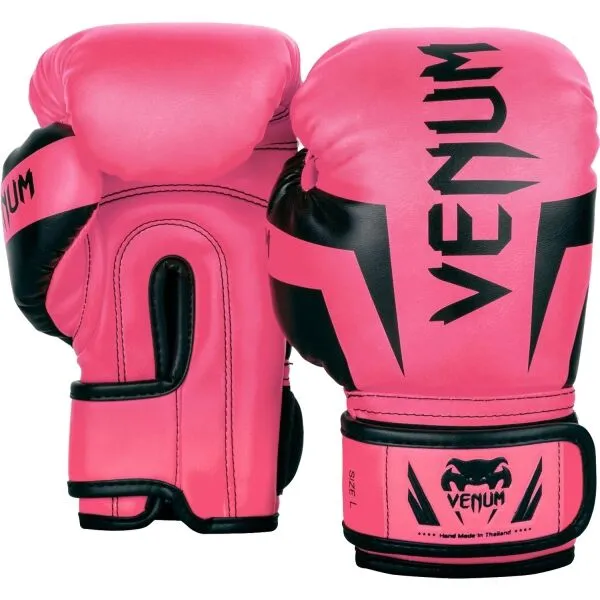 Venum ELITE BOXING GLOVES KIDS - EXCLUSIVE FLUO Detské boxerské rukavice, ružová, veľkosť