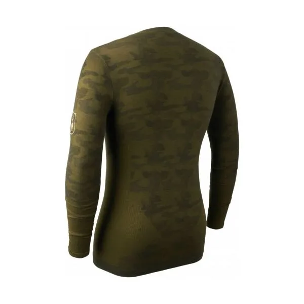 DEER HUNTER CAMOU WOOL Pánske funkčné tričko, khaki, veľkosť