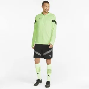 Puma TEAMFINAL TRAINING 1/4 ZIP TOP Pánska športová mikina, svetlo zelená, veľkosť