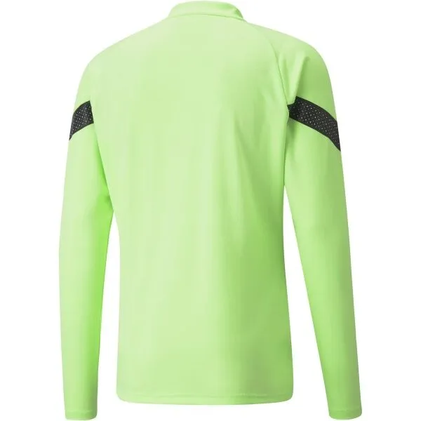 Puma TEAMFINAL TRAINING 1/4 ZIP TOP Pánska športová mikina, svetlo zelená, veľkosť
