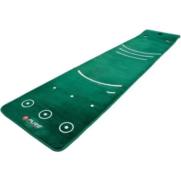 PURE 2 IMPROVE DUAL GRAIN PUTTING MAT Golfová putting podložka, tmavo zelená, veľkosť