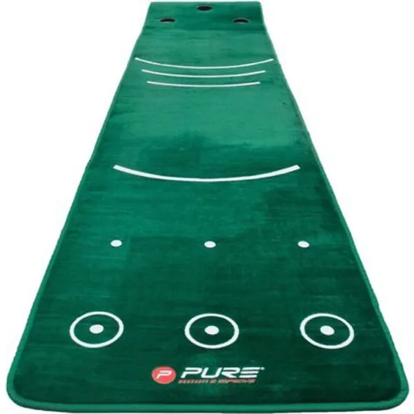 PURE 2 IMPROVE DUAL GRAIN PUTTING MAT Golfová putting podložka, tmavo zelená, veľkosť