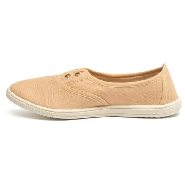 Oldcom SARAH Dámske bavlnené Slip-on tenisky, béžová, veľkosť