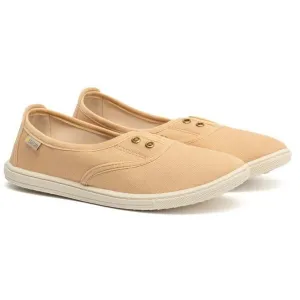 Oldcom SARAH Dámske bavlnené Slip-on tenisky, béžová, veľkosť