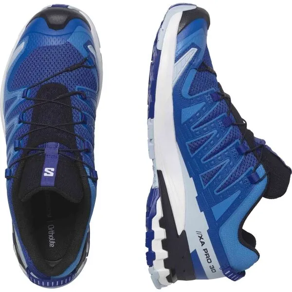 Pánska bežecká trailová obuv SALOMON XA Pro 3D V9 surf the web ibiza blue white
